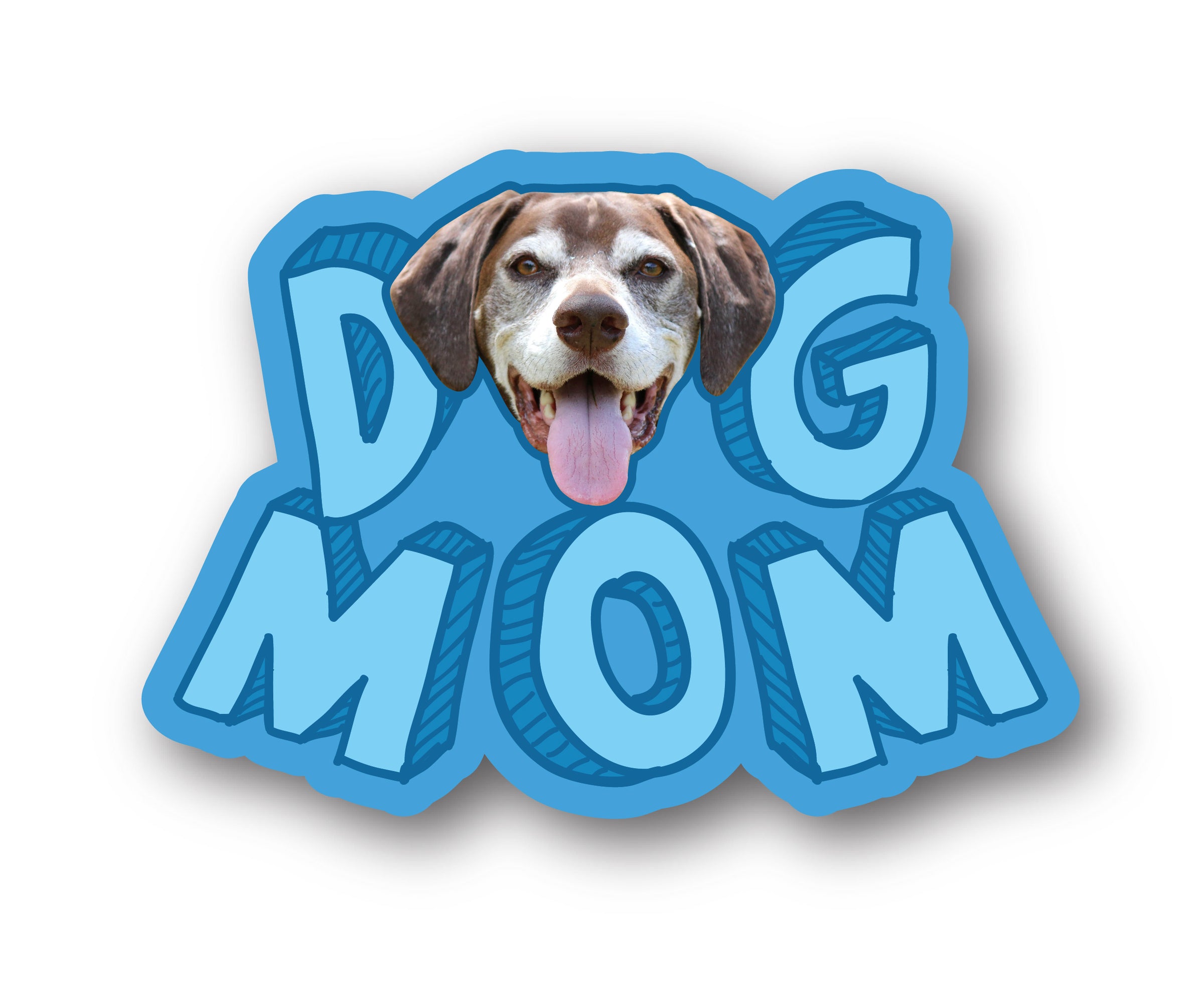 Pet Car Window Decals Best Dog Mom Ever Vinyl Decals Pet Lover Graphics  7x9-Inch Glossy White