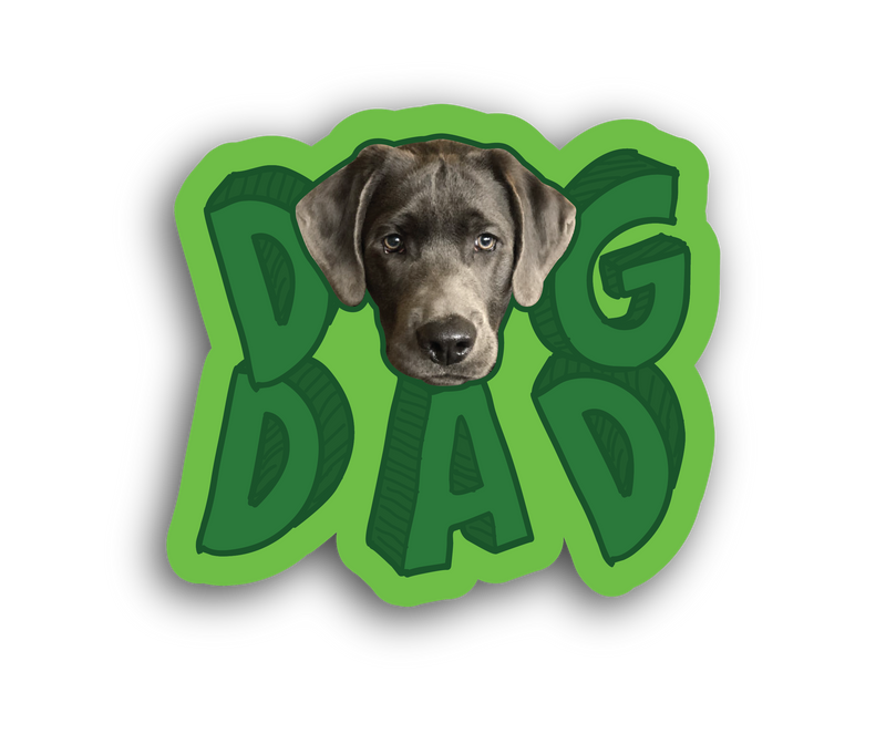 Dog Dad Bumper Decal