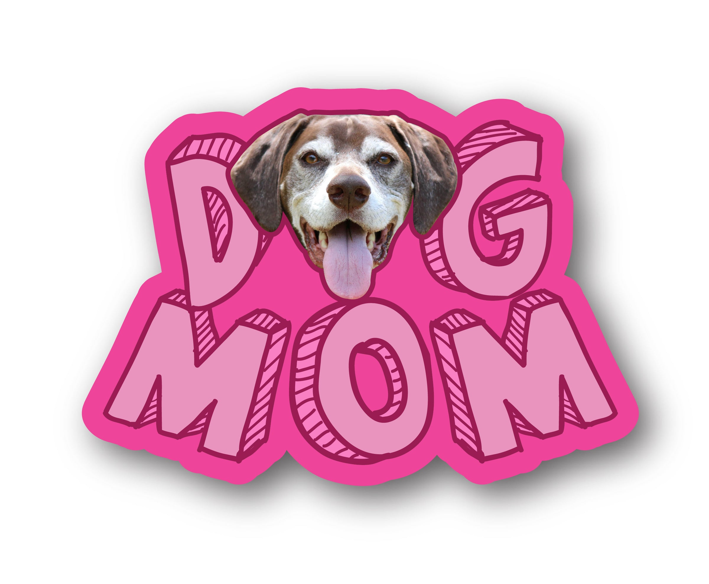 Pet Car Window Decals Best Dog Mom Ever Vinyl Decals Pet Lover Graphics  7x9-Inch Glossy White