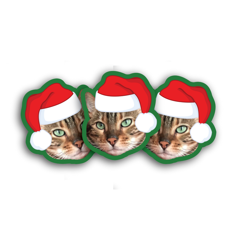 Santa Hat Stickers