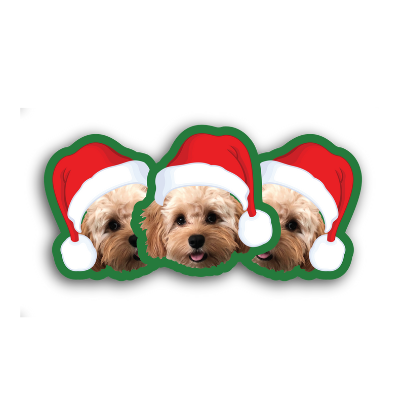 Santa Hat Stickers